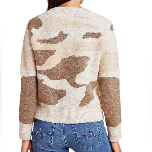 Anthropologie sweater camo brown size medium - Picture 2 of 9
